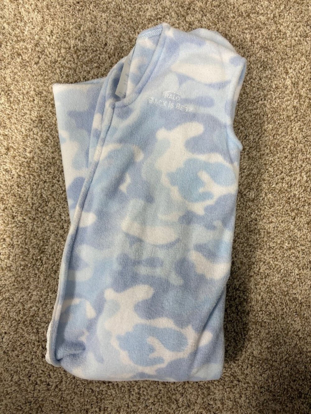 LIKE NEW! Halo Microfleece Sleep Sack - Size L (12-18 Months), TOG 1.0